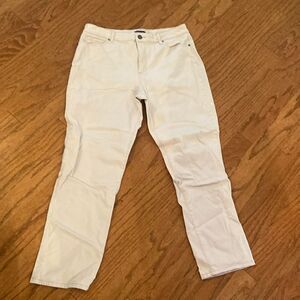 Bandolino Mandie size 14 jeans,  high-rise, A dark white color